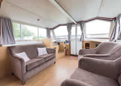 Interior image of boat